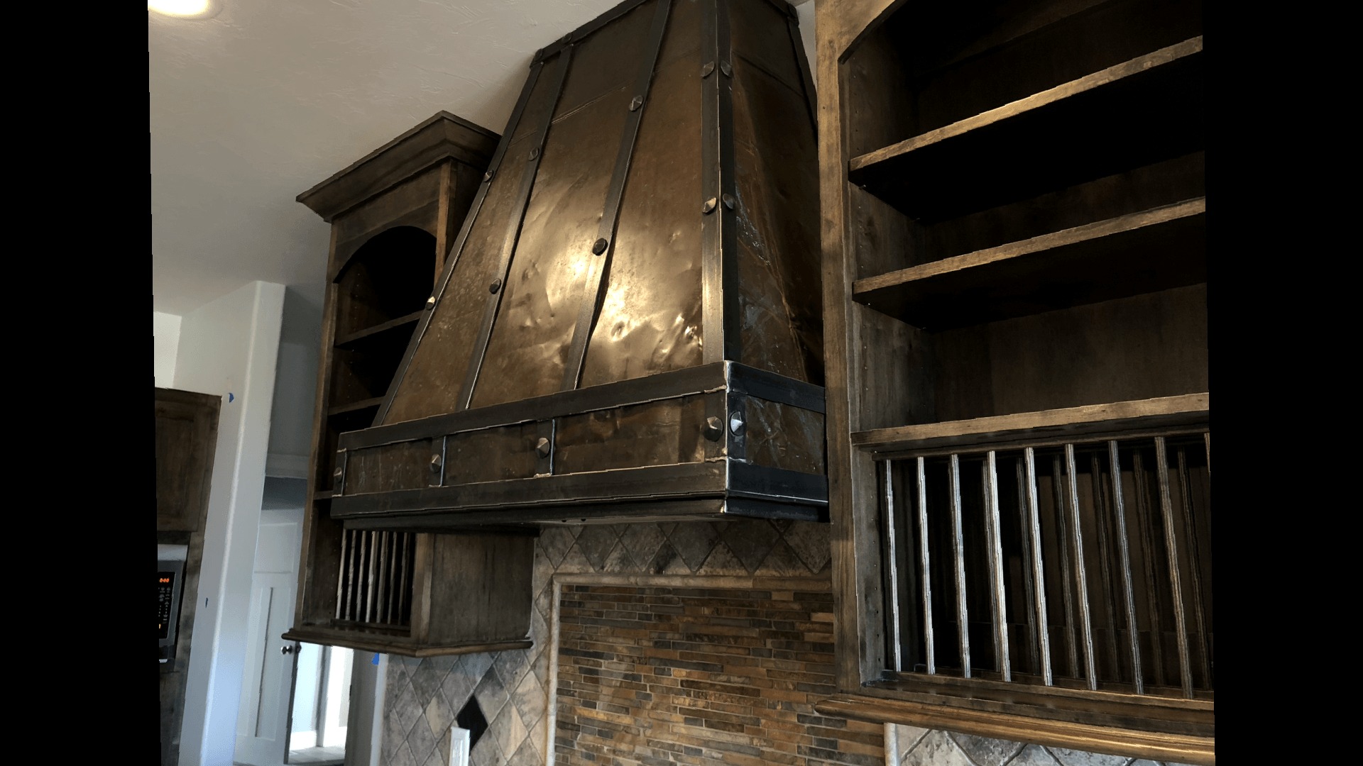 Decorative interior Iron works Exhaust Hood